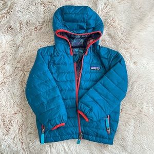 🗻 Patagonia kids down reversible hoodie jacket